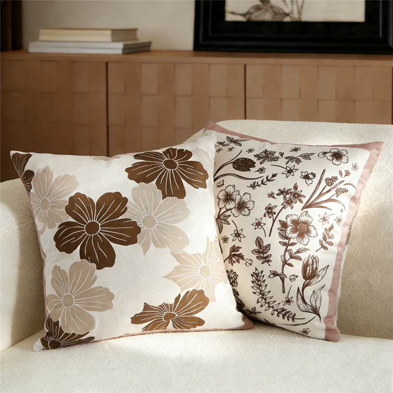 70×70.60×60.45×45.Vỏ gối hoa cổ điển. Vỏ gối sofa gia đình trang trí.
