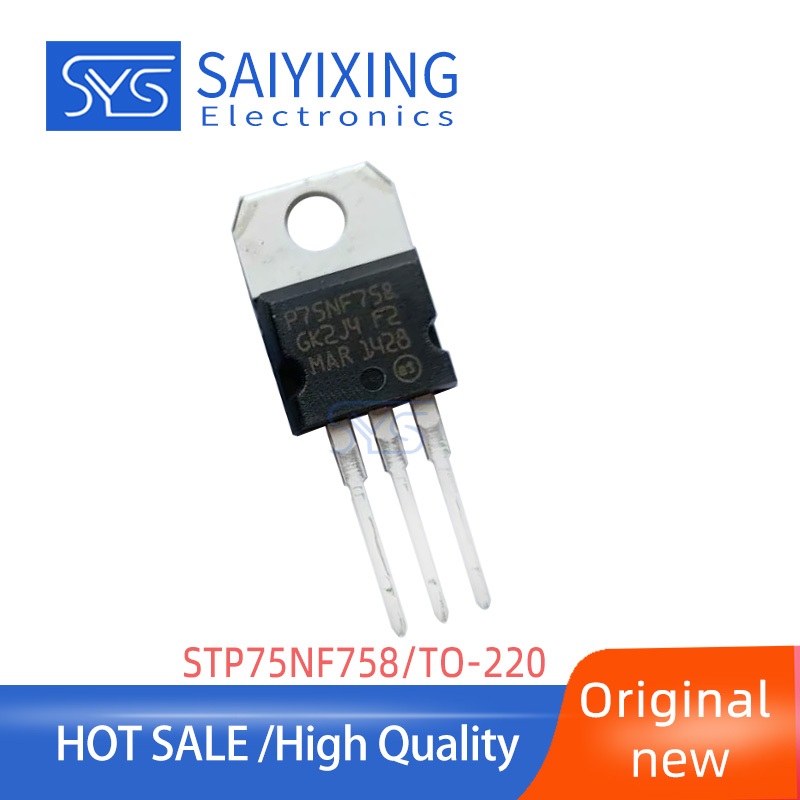 5 CHIẾC STP75NF758 Chính Hãng P75NF758 P75NF75B TO-220 Ống Hiệu Ứng Trường
