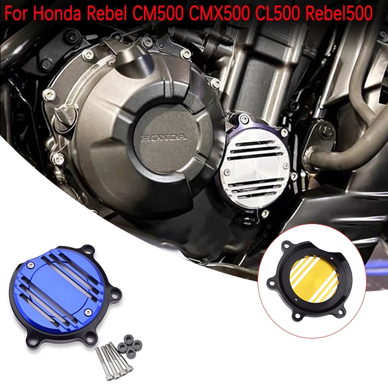 Xe máy CNC Ly hợp bên nắp động cơ vít ly hợp Vỏ bảo vệ Tương thích với Honda Rebel CM500 CMX500 CL50