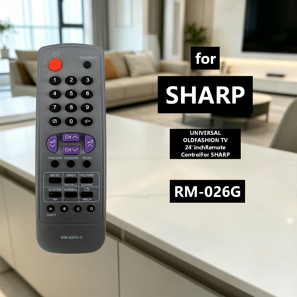 Đa năng thay thế TV CRT điều khiển từ xa Sharp TV (RM-026G)