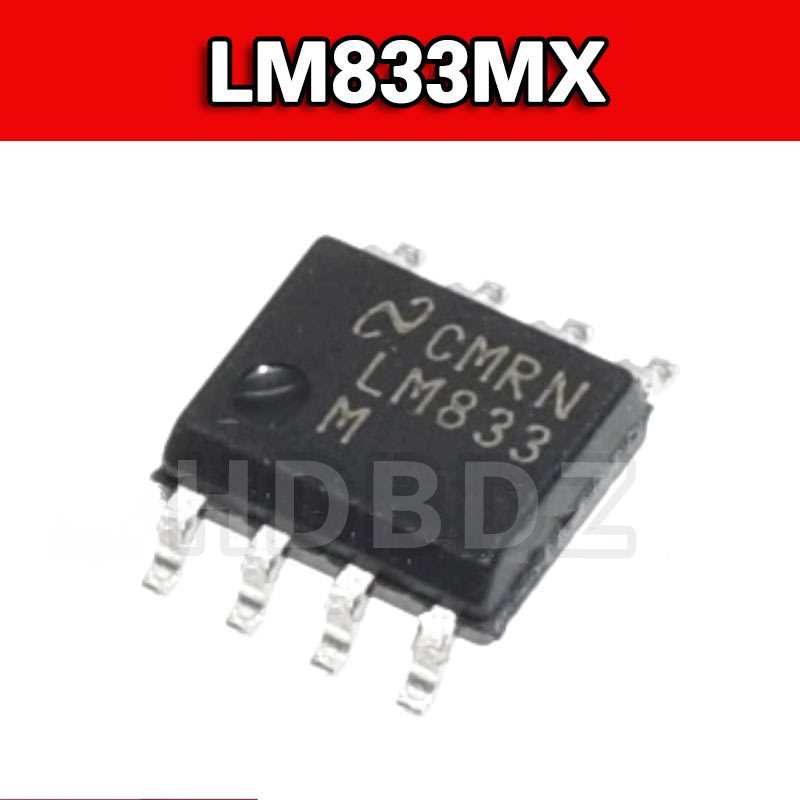 5~10PCS LM833MX  LM833 LM833DT  833 SOP8 Bộ khuếch đại hoạt động Chip IC SMD