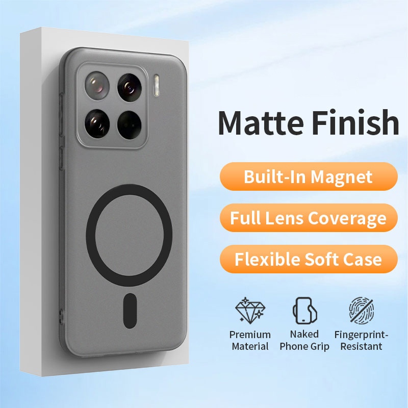 Ốp Lưng Cho Xiaomi 15 5G Xiaomi15 24129PN74G 24129PN74I 24129PN74C Vỏ Điện Thoại Hấp Thụ Từ Tính Sạc