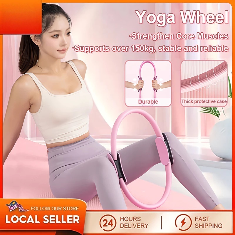 GlowNest Pilates Ring Thiết bị tập thể dục toàn thân Bánh xe Yoga Vòng tròn Yoga Vòng tập Vòng tập Y