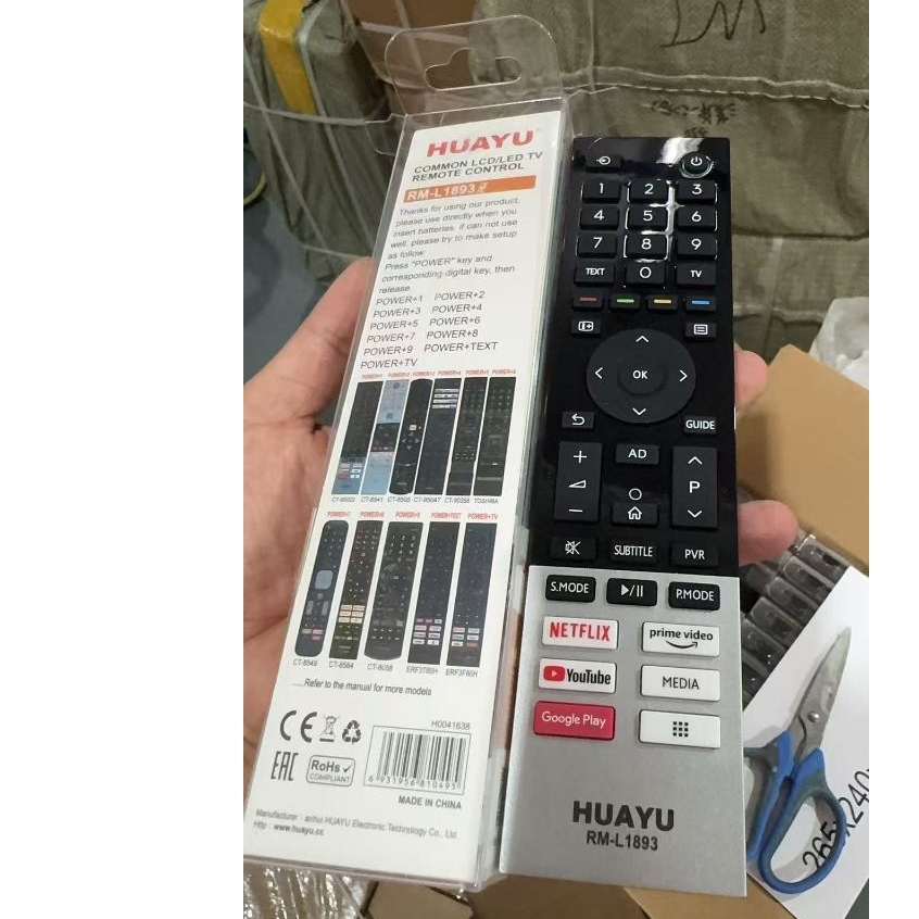 Huayu RM-L1893 Tivi LED THÔNG MINH Toshiba Universal Series TOSHIBA (RM-L1893) ĐIỀU KHIỂN TỪ XA