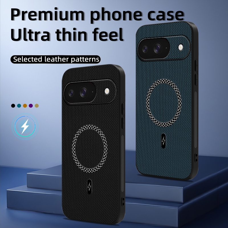 Ốp Lưng Cho Google Pixel 9 5G Pixel9 G2YBB GUR25 G1B60 Vỏ Điện Thoại Da Sạc Không Dây Ô Tô Từ Tính G