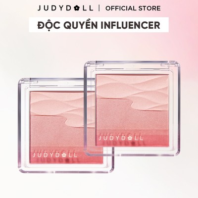 [KOL H1] COMBO 2 Phấn Má Hồng Nhũ Nhẹ JUDYDOLL Satin Blush Căng bóng Mịn lì Không lộ lỗ chân lông Tệp da Bắt sáng Tự nhiên 5g