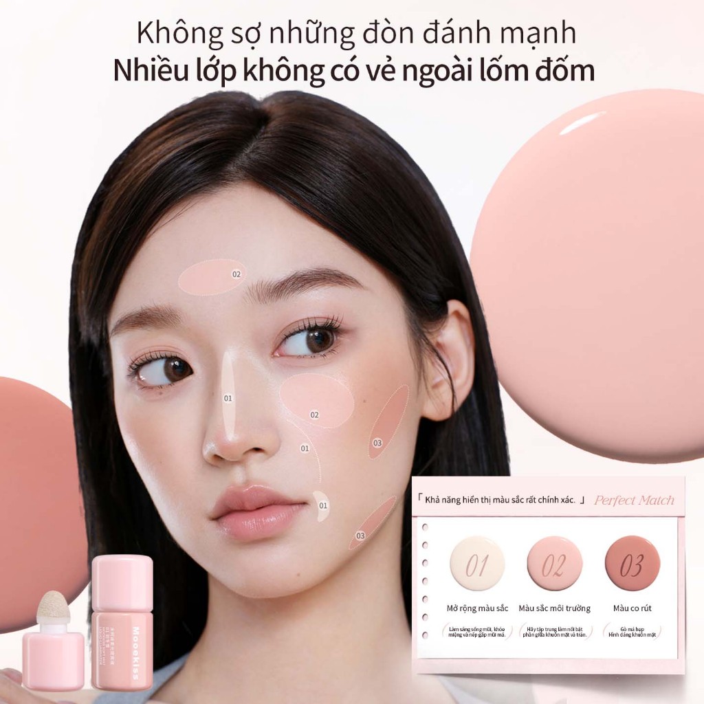 Má Hồng Kem Mooekiss, Mịn Nhẹ, Dễ Tán, Màu Tự Nhiên, Lâu Trôi, Makeup Hàng Ngày | BigBuy360 - bigbuy360.vn