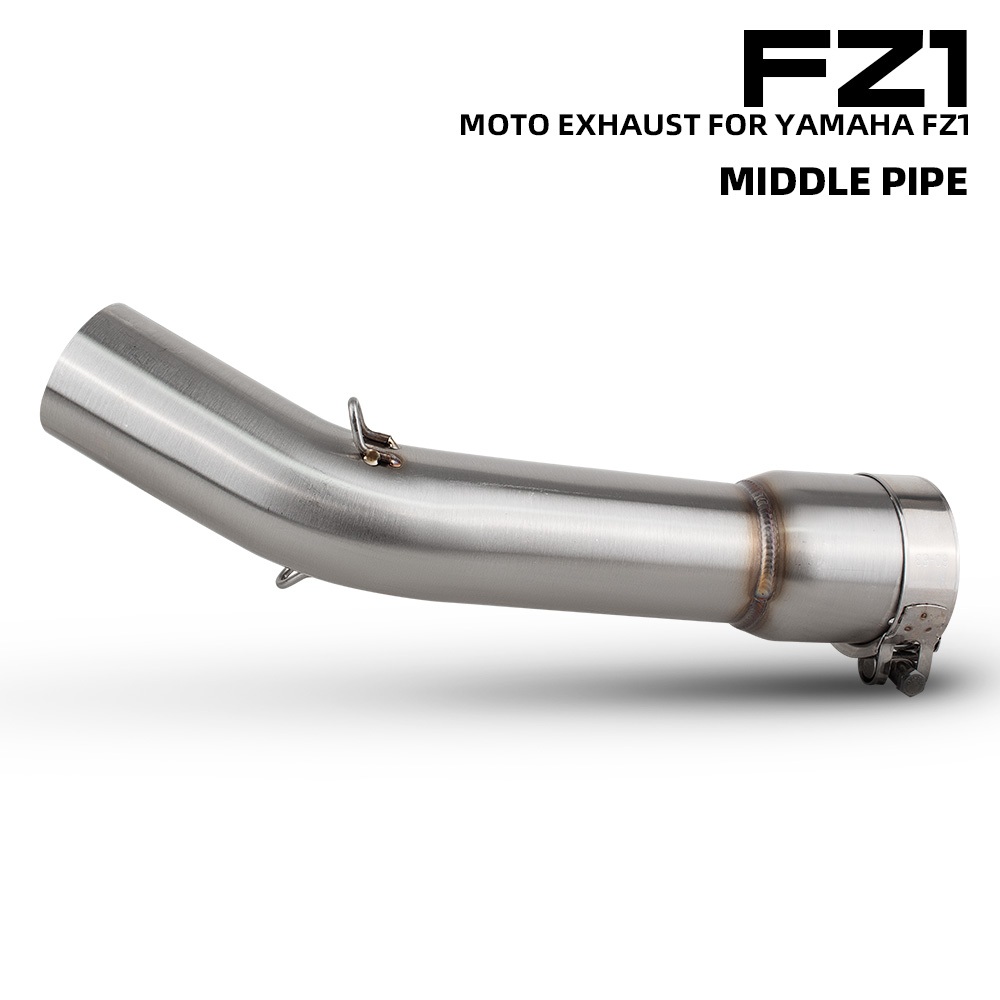 Dành Cho Xe Yamaha FZ1 FZ1N FZ1000 Đường Phố Xe Máy Ống Xả Thép Giữa Liên Kết Ống 51mm