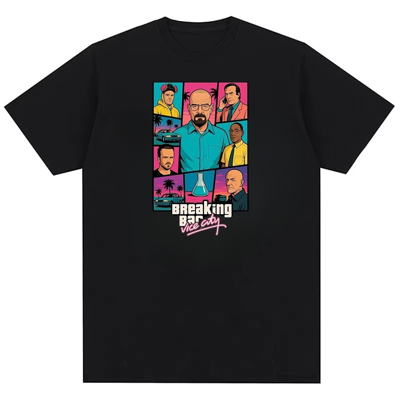 Breaking Bad Heisenberg Better Call Pattern Áo thun nam nữ thoải mái thời trang