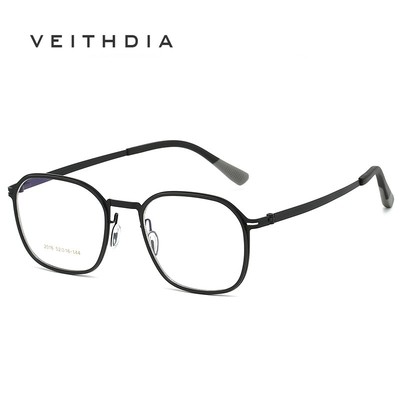 VEITHDIA Kính chống ánh sáng xanh nhẹ mới dành cho nam và nữ Khung kính hình bầu dục cho hoặc quang học Y2016