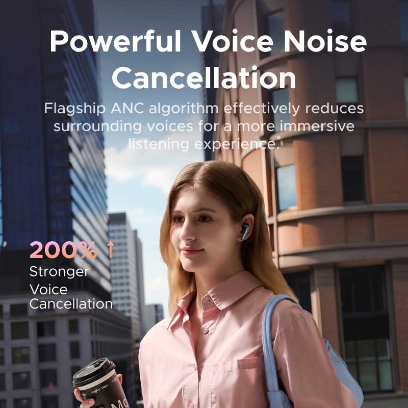 Tai nghe không dây UGREEN HiTune EchoBuds Plus, Bluetooth 6.0, chống ồn chủ động -55dB ANC , pin 50h, LDAC, Hi-Res, IPX5, Hỗ trợ ứng dụng | BigBuy360 - bigbuy360.vn