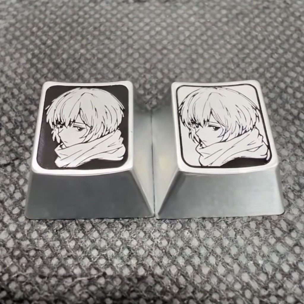 Kim Loại Độc Đáo Keycap eva Asuka Aya Polly Bàn Phím Cơ Đơn Keycap Hợp Kim Kẽm