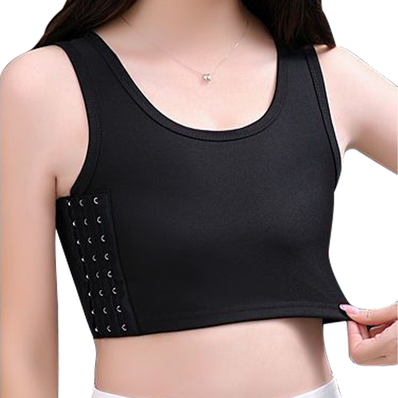 WECHERY Áo Ngực Thể Thao Quần Lót Chất Kết Dính Ngực Đồng Tính Nữ Có Móc Dành Cho Nữ Tomboy Áo Vest