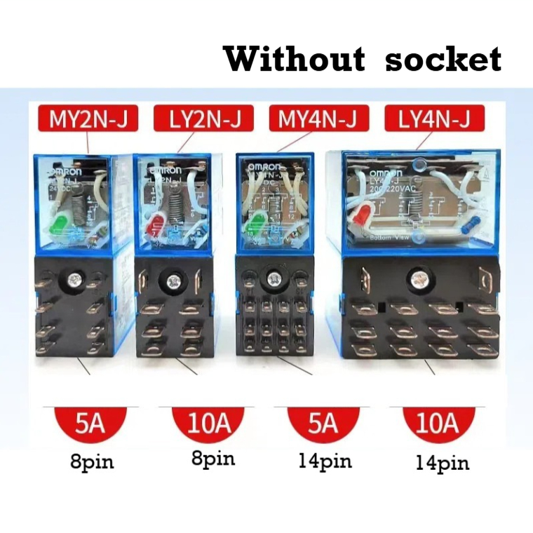 Omron MY2N-J MY3N-J MY4N-J LY2N-J Y3N-J LY4N-J MY2N-GS MY4N-GS Rơle trung gian
