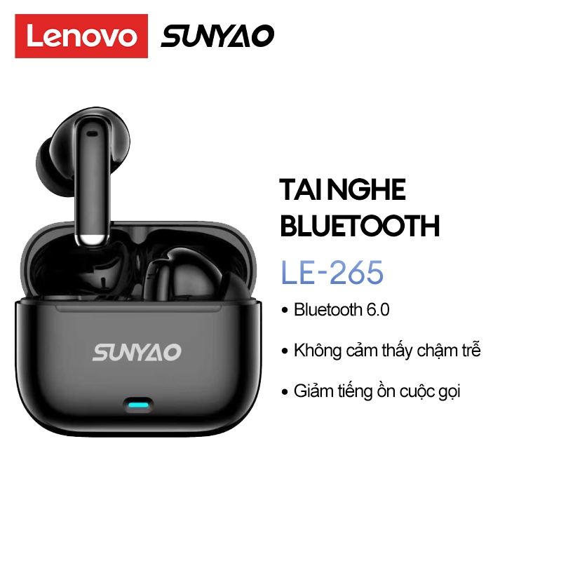 Tai nghe Bluetooth không dây Lenovo Sunyao LE-265 HiFi Level Âm thanh toàn cảnh ENC Giảm tiếng ồn Không có độ trễ cảm giác Tuổi thọ pin dài Bluetooth 6.0 | BigBuy360 - bigbuy360.vn