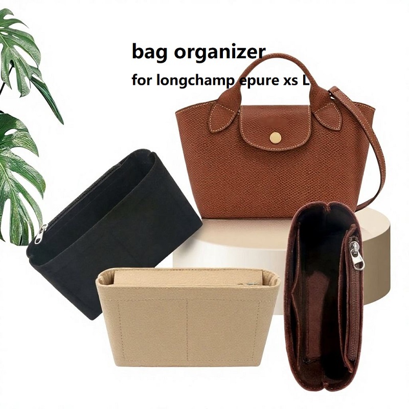 lót Túi（Phù hợp cho Longchamp Epure XS L shoulder ）nỉ nhiều ngăn | Bag Organizer Insert