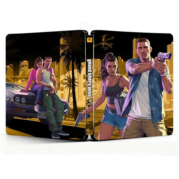 Sách thép phiên bản màu đen Grand Theft Auto VI GTA6 | Hộp tưởng tượng