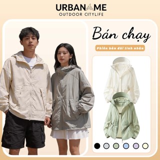 [URBANME] | Áo khoác chống nắng có mũ trùm đầu nhẹ thoáng khí, áo khoác chống nắng và gió ngoài trời thoáng khí