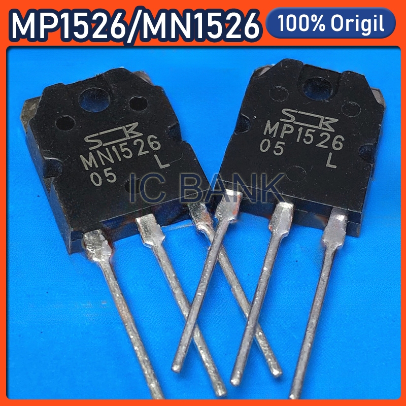 2 Cặp Chính Hãng (MP1526 + MN1526) 1526 TO-3P Bộ khuếch đại âm thanh công suất cao ống bán dẫn