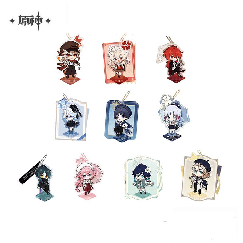 Sunsyea Genshin Impact Chính thức Merch miHoYo Móc khóa Acrylic nguyên bản Standee Furina Kazuha Wan