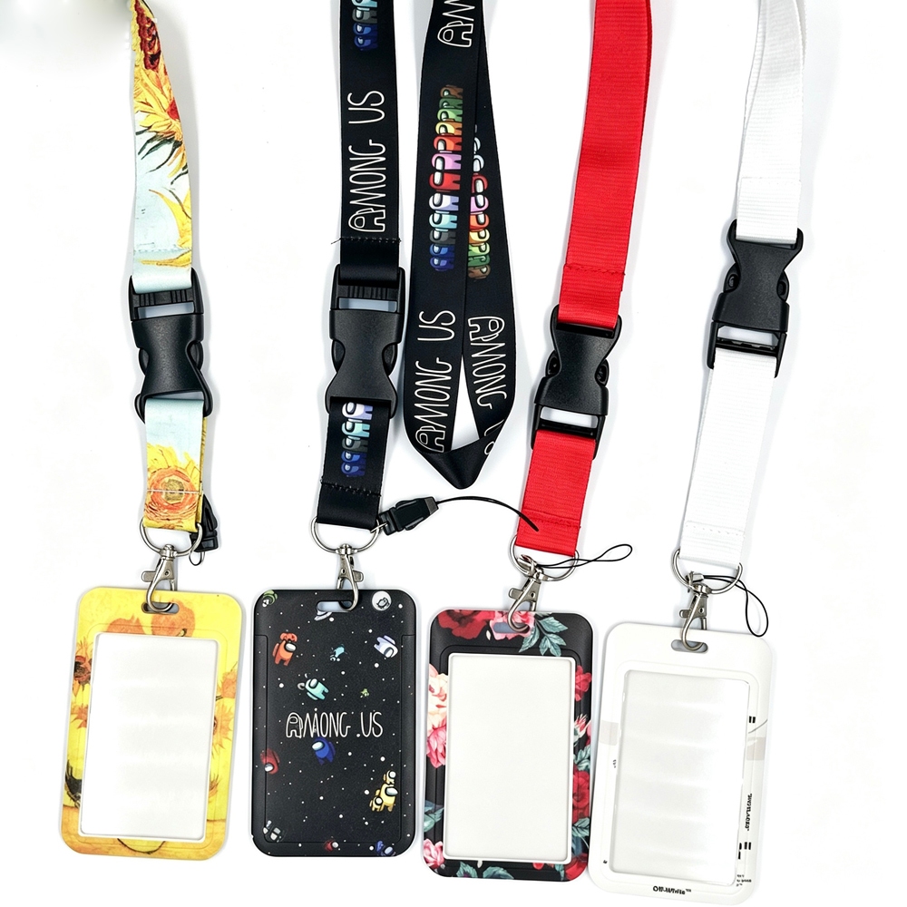 14 Designs ID Card Sleeve Wrist Strap Long Neck Lanyard ID Tag Card Holder Sling For Keychain Bus Ba