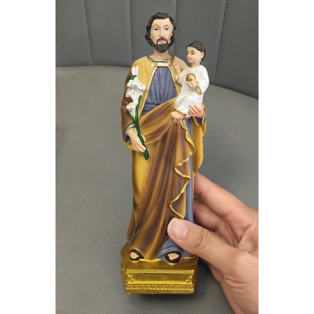 20CM BÁN BUÔN CATHOLIC CHRISTIAN SUPPLIES HOME GHURCH RELIGIOUS SAINT JOSEPH BABY CHRIST JESUS cầu n