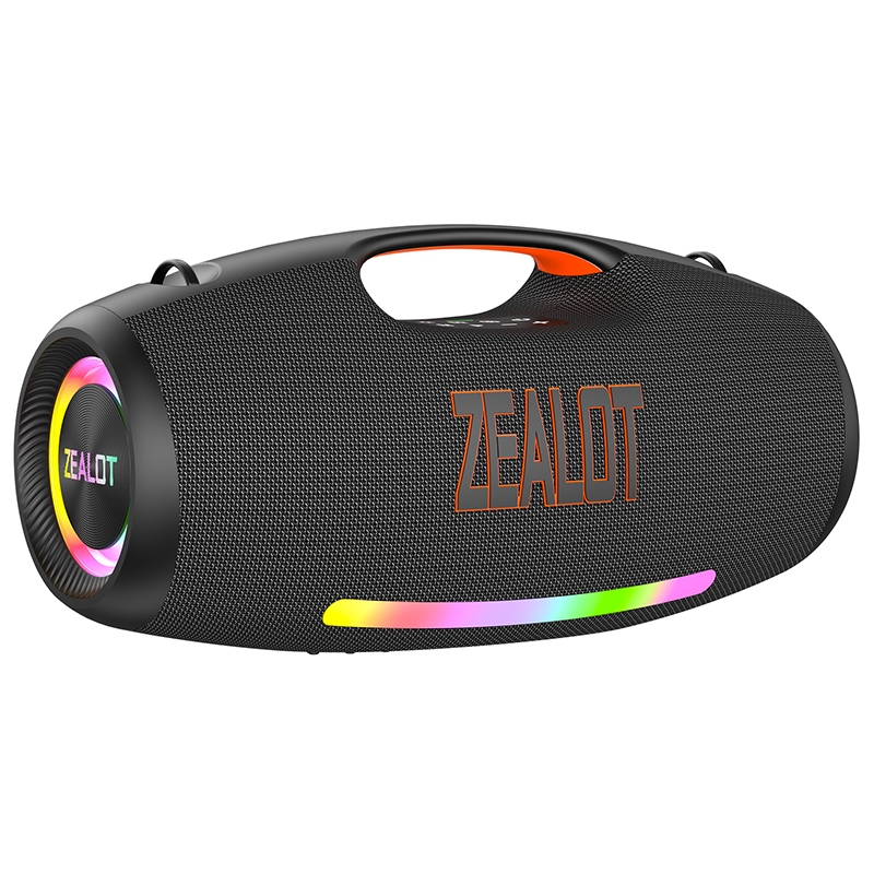 Loa Bluetooth âm trầm sâu ngoài trời di động ZEALOT S89, Bluetooth 5.3, IPX6 Chống nước, Ghép nối mộ