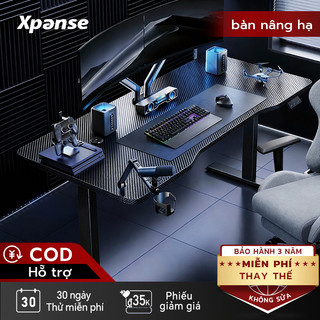 Bàn nâng hạ thông minh Xpanse Z-C8 Mặt bàn sợi carbon chống xước, Động cơ siêu yên tĩnh | bàn làm việc văn phòng | bàn game gaming