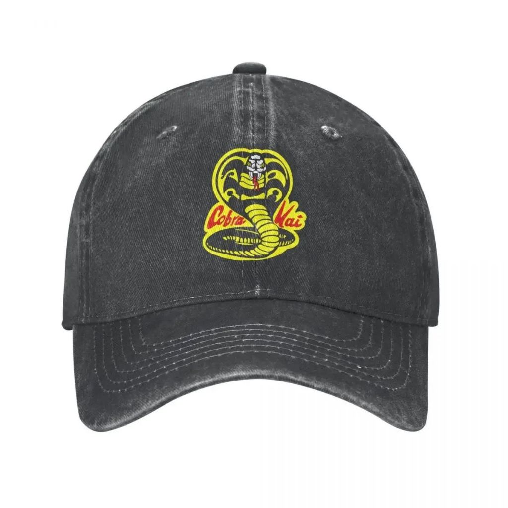 Cobra Kai Karate Trẻ Em Xuân Thu Nón Rắn Karate Dojo Anime Cao Bồi Vest
