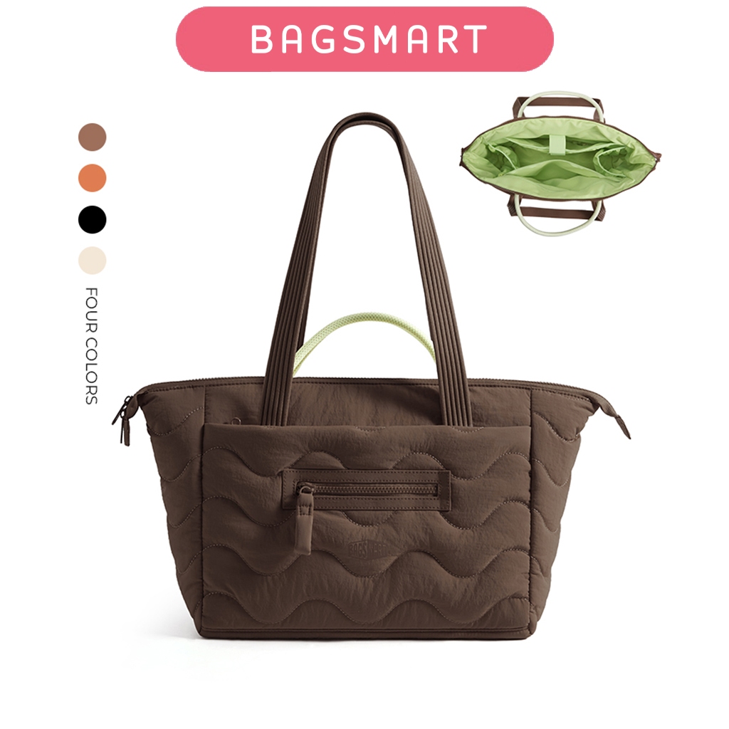 BAGSMART Túi Tote âm thanh Túi đeo vai nhẹ chống thấm nước Túi xách đi lại hàng ngày Kinh doanh mang theo thoải mái cho du lịch Giải trí