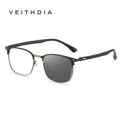 VEITHDIA Mới Kính Quang Sắc Thời Trang Nam Kính Khung Cho Cận Thị Gương Phẳng Kính Chống Ánh Sáng Xanh 99376