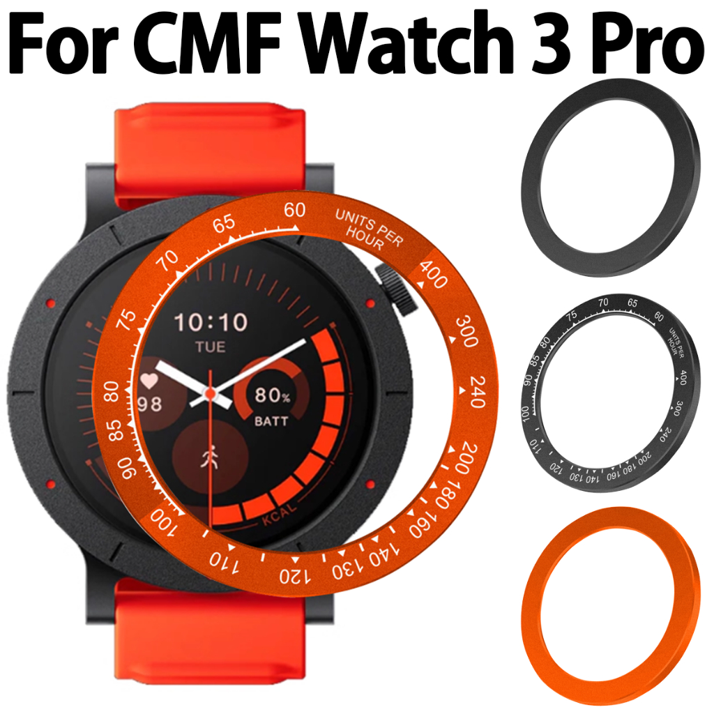 Dành Cho CMF Watch 3 Pro Vòng Viền Đồng Hồ Thông Minh Bảo Vệ Màn Hình Ốp Lưng Cứng Vỏ Cho CMF Watch 