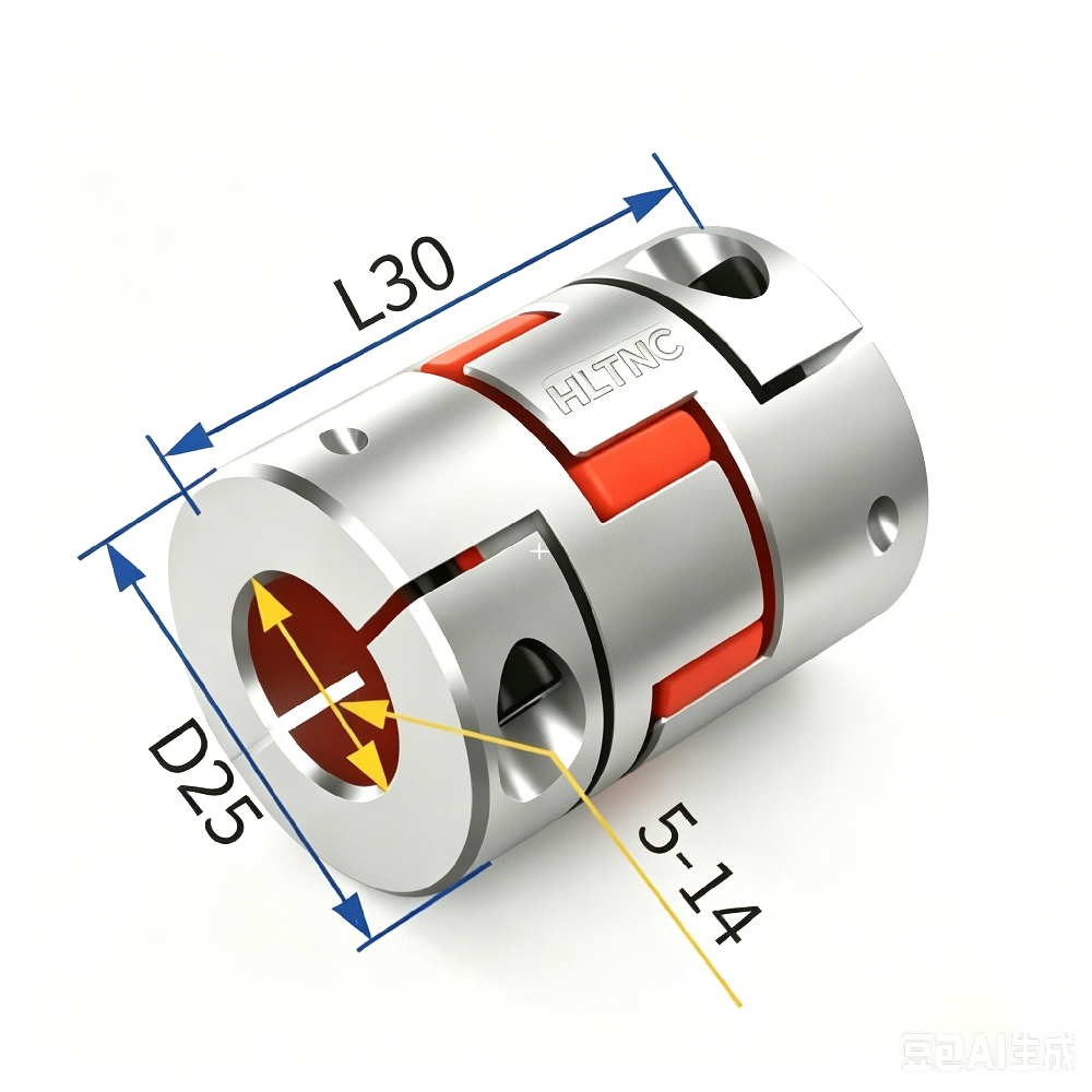 2 Cái Khớp Nối Mận Linh Hoạt D25L30 Nhôm Cao Cấp | Chống Sốc Amortecedor Cho Động Cơ Bước Servo Bộ M