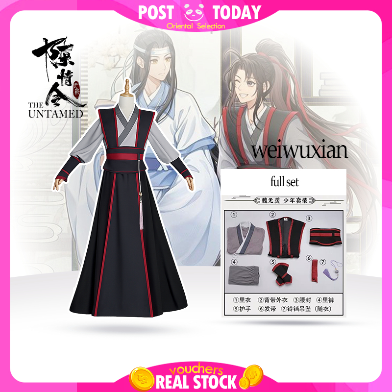 🇻🇳Sẵn hàng🇻🇳 Cosplay Ngụy Vô Tiện thiếu niên Thiên Tử Tiếu Hán phục Ma Đạo Tổ Sư full set cổ trang
