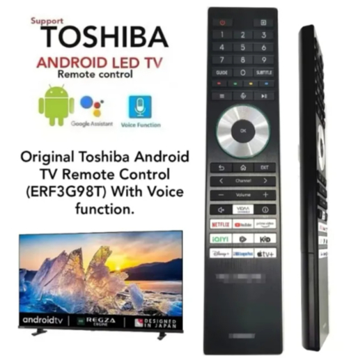 Tương thích với Toshiba ERF3G98T toshiba 4K E450RP 50 / 55 / 65 / 75 inch QLED Plus 4K TV Điều khiển