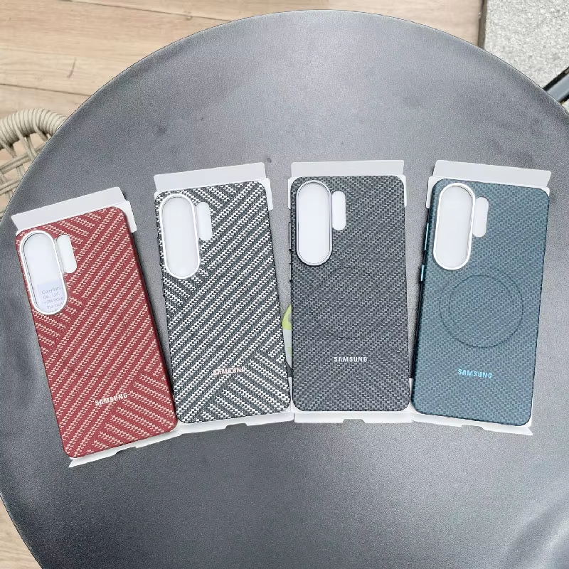 Dành Cho Samsung Galaxy S26 S25 Ultra Magsafe Case S25Ultra S26Ultra Kevlar Kết Cấu Sợi Carbon Siêu 