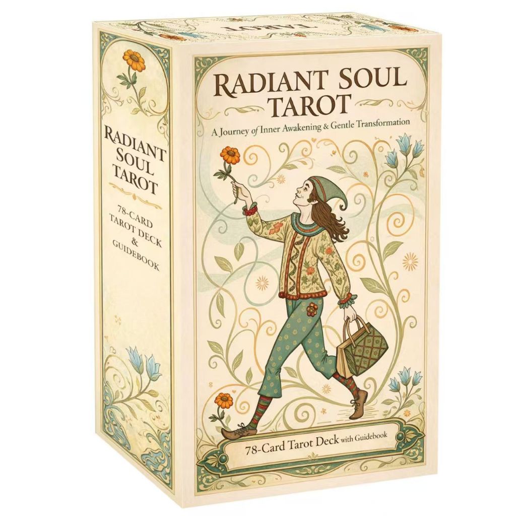 Soul Tarot Radiant Soul Tarot Radiant Soul Tarot 12X7CM Trò chơi bài Tarot tiếng Anh