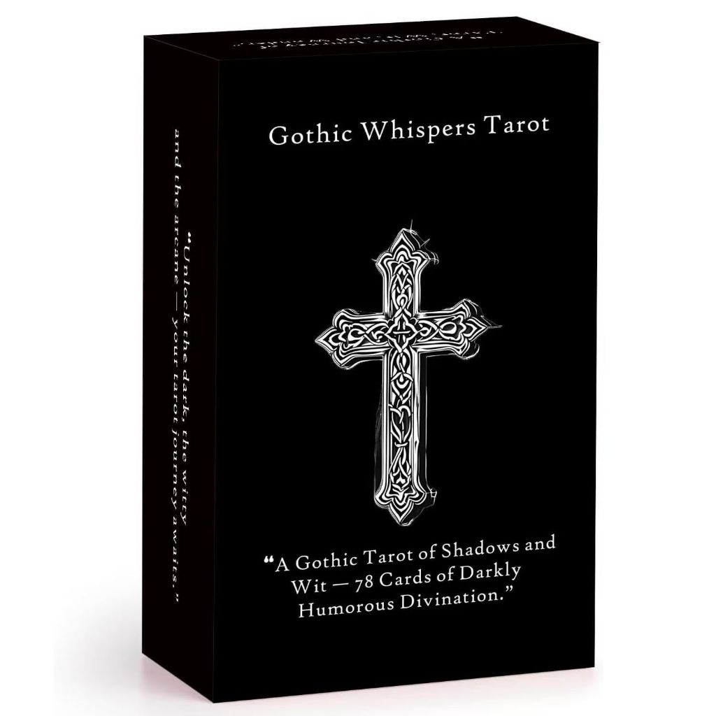 Original Black Shadow Tarot Gothic Whispers Tarot Tarot 12X7 Trò chơi bài bảng tiếng Anh