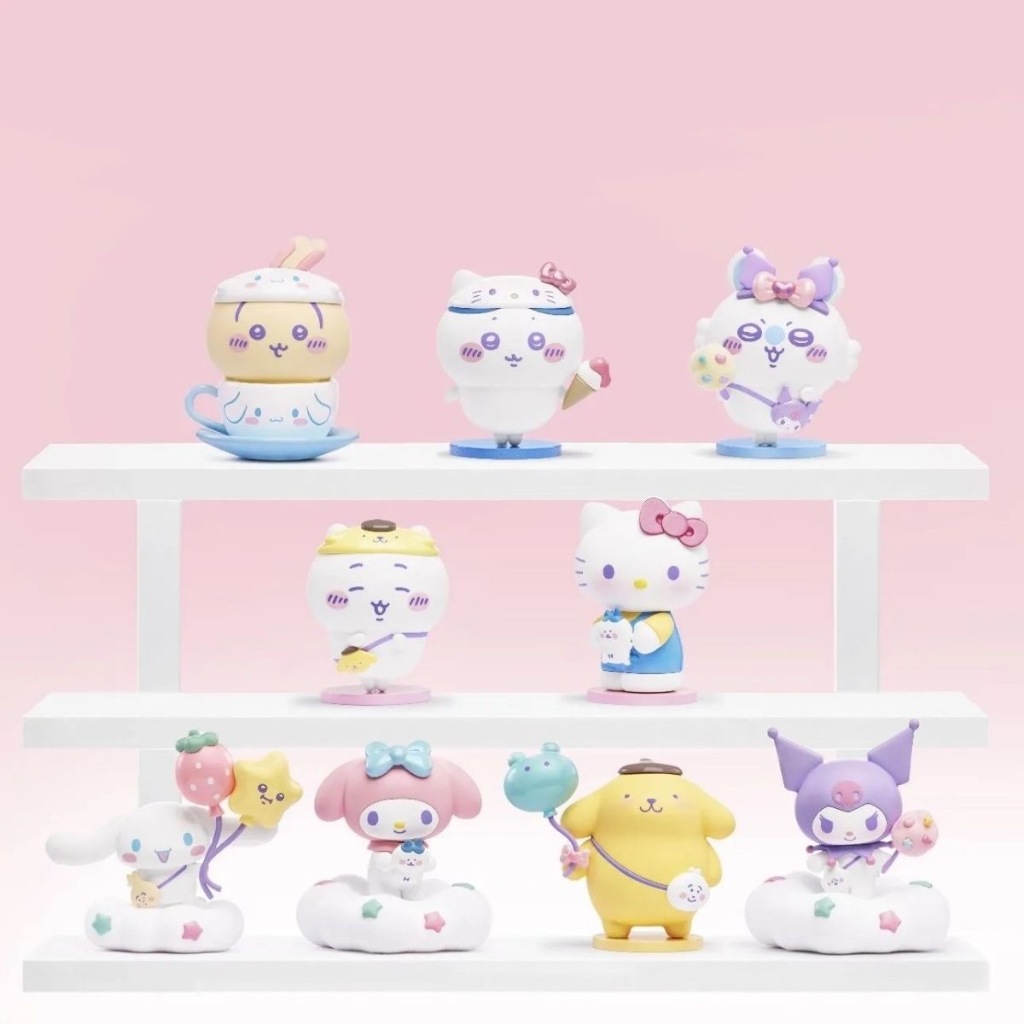 Mô hình chính hãng MINISO bộ hợp tác Chiikawa × Sanrio (đã mở hộp xác nhận mẫu)