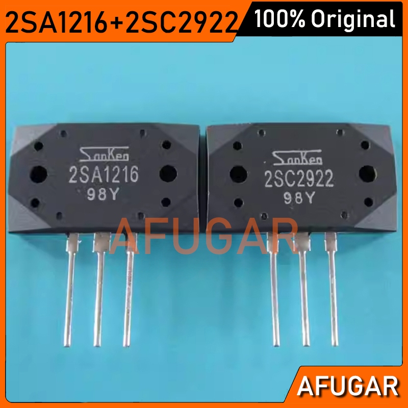 2 Cặp / 4 Cái (2 Cái 2SA1216 + 2 Cái 2SC2922) 1216 2922 A1216 c2922 MT-200 Sanken Transistors Bộ khu