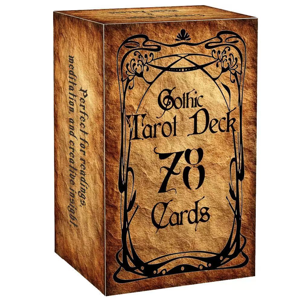 Chính Hãng Tarot Gothic Tarot Gothic Tarot Tarot Tarot Heaven and Earth Cover 12X7CM Trò Chơi Thẻ Tr