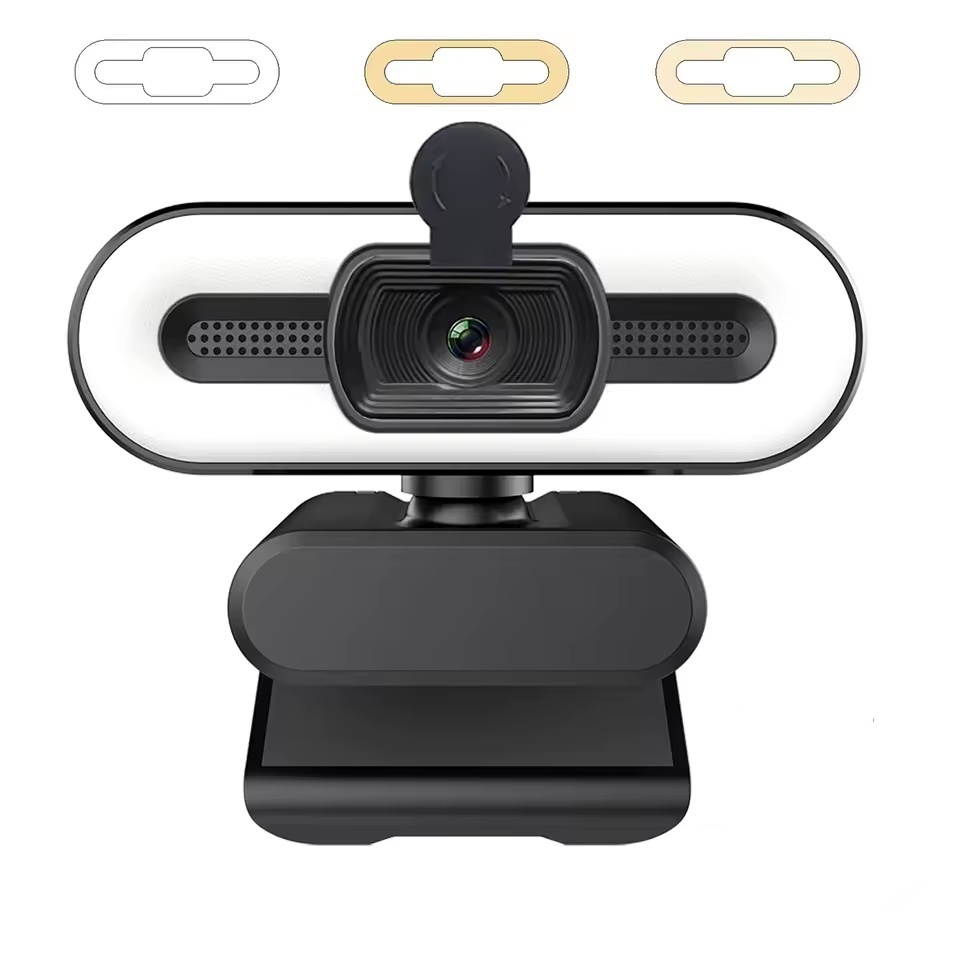 Webcam 4K 2K có đèn lấp đầy Webcam di động cho PC Camera máy tính Autofocus HD 1080P có micrô để phá