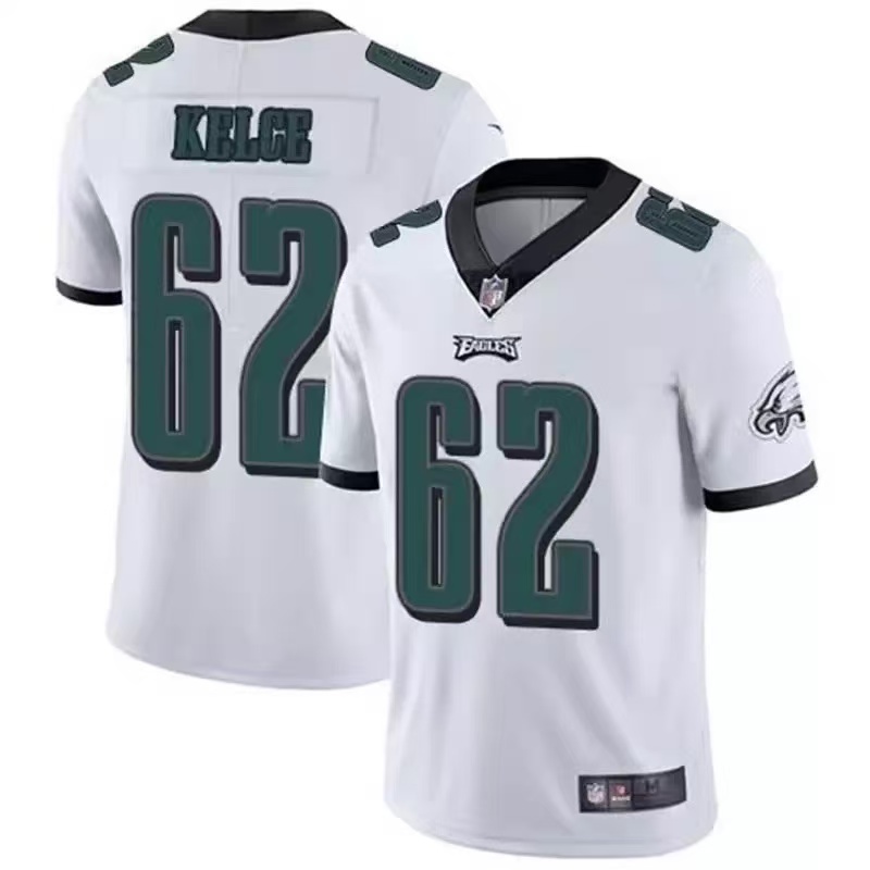 Áo bóng bầu dục NFL Jersey Philadelphia Eagles Philadelphia Eagles 62 #KELCE 6 #SMITH