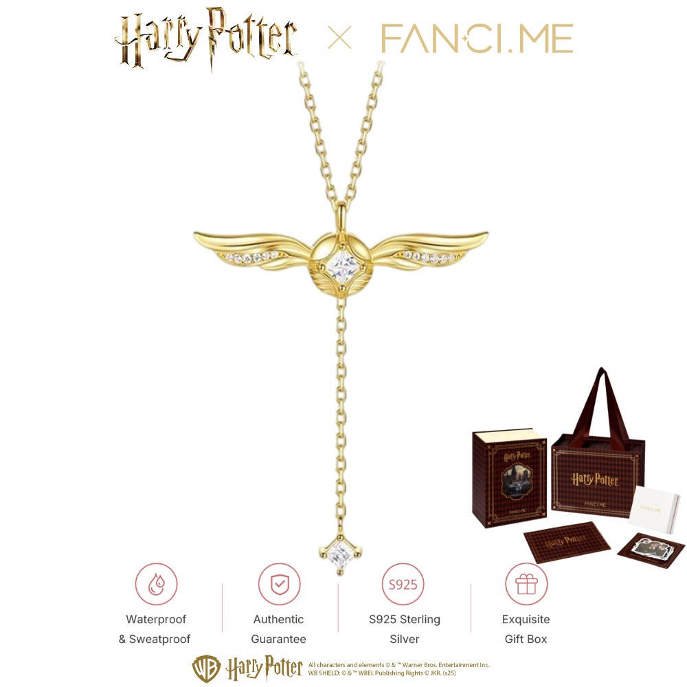 ⚡️BÁN HOT⚡️FANCIME × Harry Potter Golden Snitch Sterling Bạc Vòng Cổ Quà Tặng Cho Nữ / Potterhead _ 