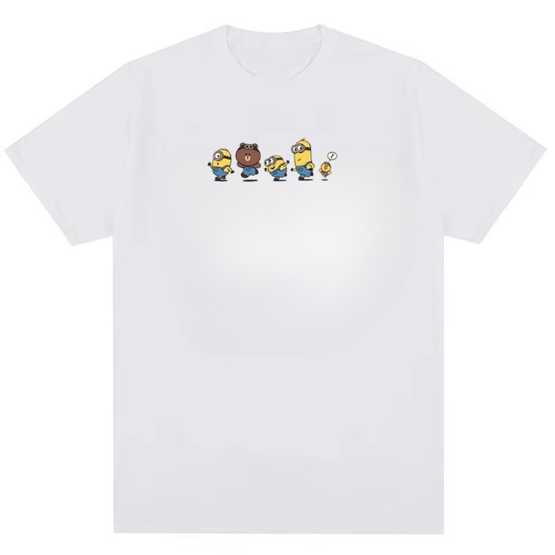 Minions and Bears Running Fun Pattern In Hình Thiết Kế Áo Thun Thời Trang Nam Nữ