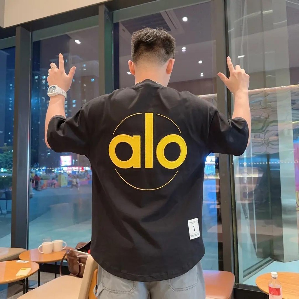 Áo thun ngắn tay in hình thời trang Aloha dành cho nam và nữ, trang phục cặp đôi cotton nguyên chất
