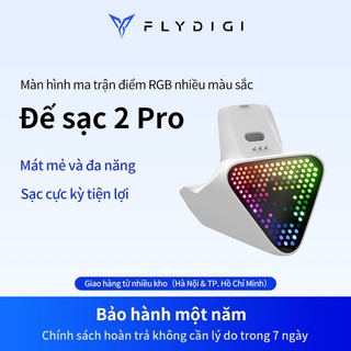 Đế sạc 2 Pro Flydigi với màn hình RGB đa năng tiện lợi, hàng chính hãng.