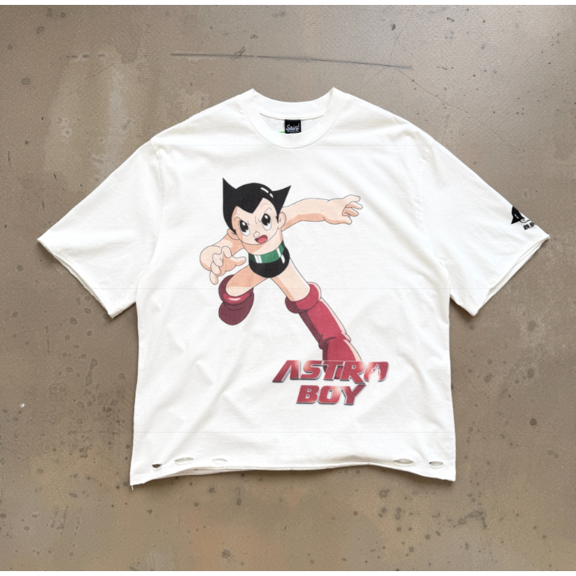 BAINT Cùng Phong Cách SAINT x ASTRO BOY ASTRO BOY Cotton Nguyên Chất Tay Ngắn