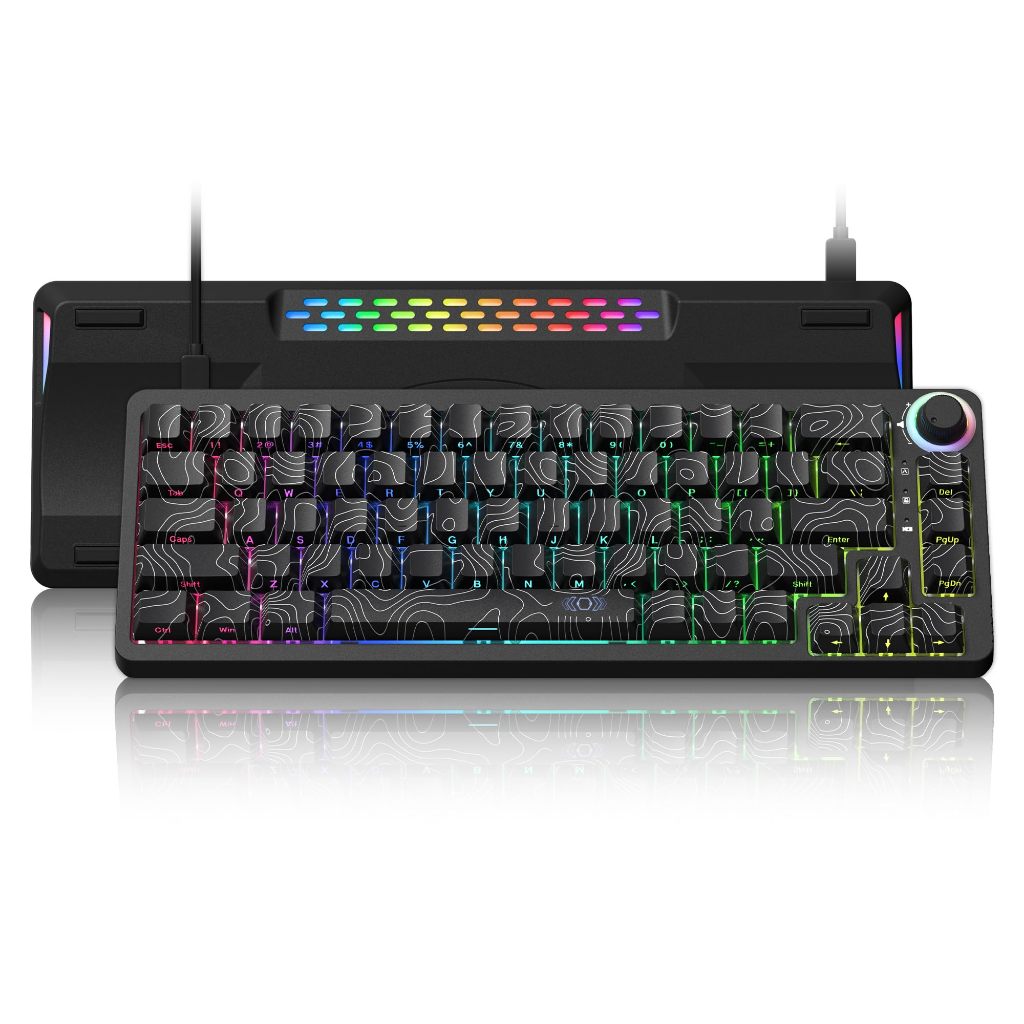 Bàn phím Womier M68HE PRO 60% Phần trăm Kích hoạt nhanh Hiệu ứng Hall Bàn phím chơi game địa hình Có