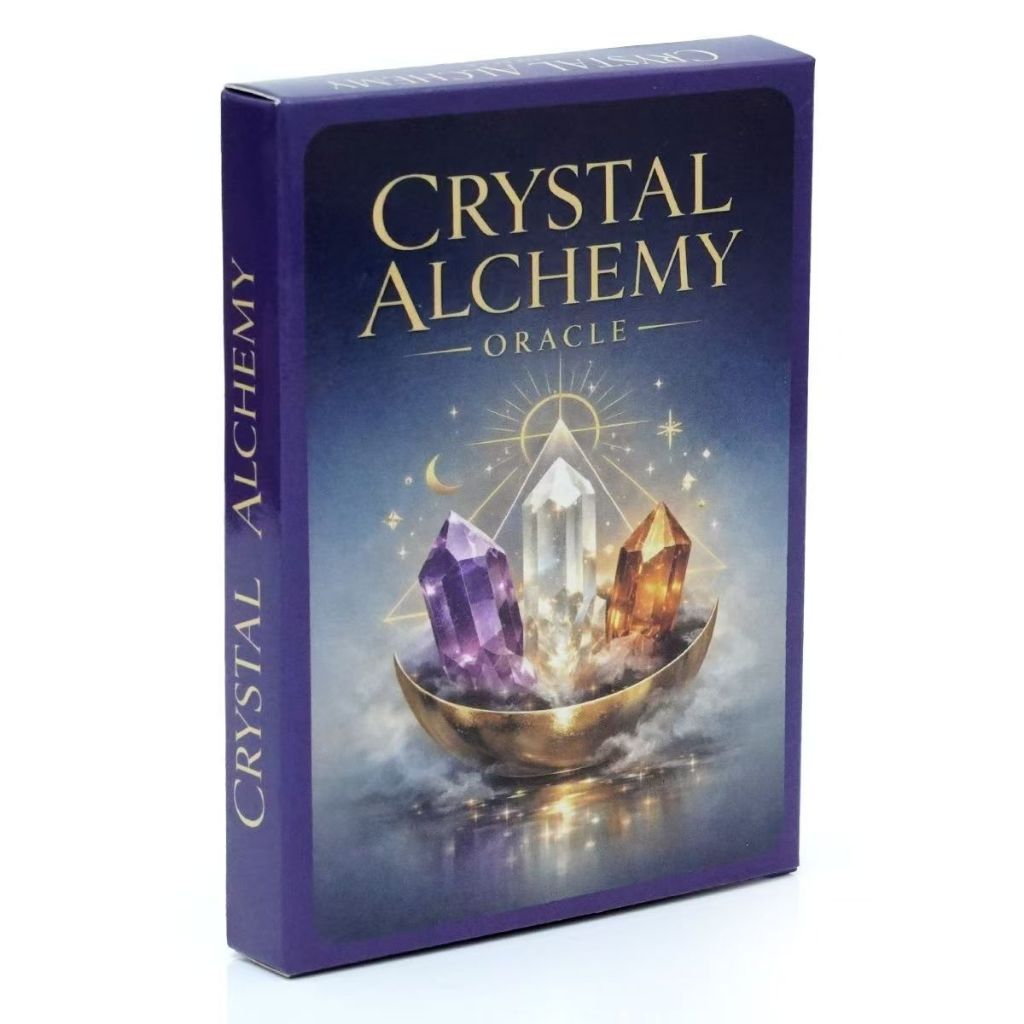 CRYSTAL ALCHEMY ORACLE Card Tiếng Anh CRYSTAL ALCHEMY ORACLE Board Game Card Game Game